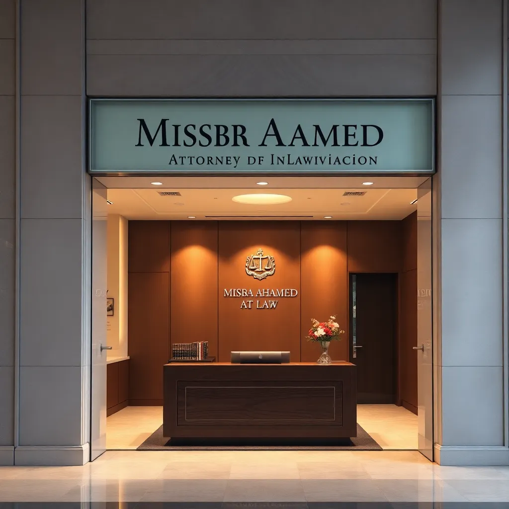 Misba Ahmed, Attorney At Law